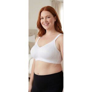 Olga by Warner's Easy Does It Wire-Free Bra GM3911A Size 3XL White Comfort